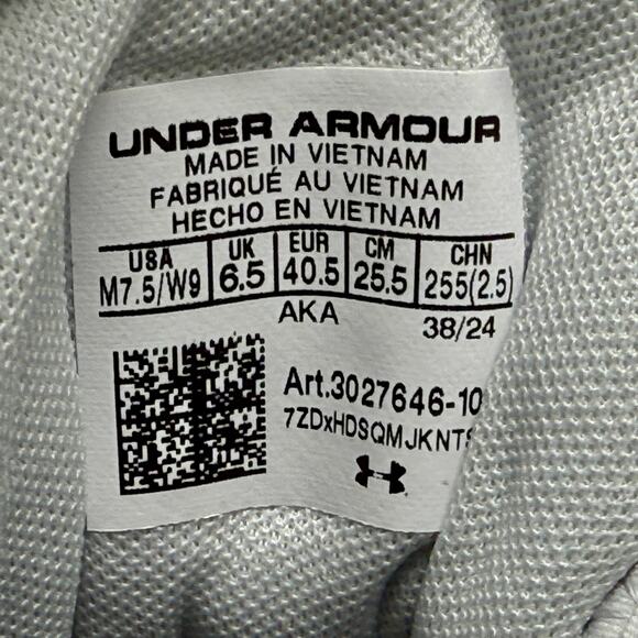 Under Armour Lockdown 7 Brand New In Box Sneaker Womens 9 = Mens 7 1/2 Gray - Picture 16 of 16